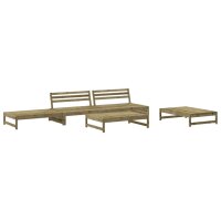 vidaXL 5-tlg. Garten-Lounge-Set Kiefernholz Imprägniert