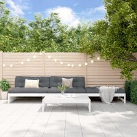 vidaXL 4-tlg. Garten-Lounge-Set Wei&szlig; Massivholz Kiefer