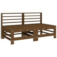 vidaXL 4-tlg. Garten-Lounge-Set Honigbraun Massivholz Kiefer