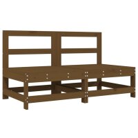 vidaXL 6-tlg. Garten-Lounge-Set Honigbraun Massivholz Kiefer