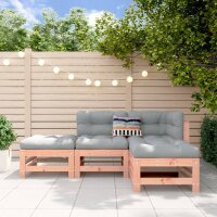 vidaXL 4-tlg. Garten-Lounge-Set Massivholz Douglasie