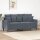 vidaXL 2-Sitzer-Sofa Dunkelgrau 140 cm Samt