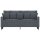 vidaXL 2-Sitzer-Sofa Dunkelgrau 140 cm Samt