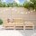 vidaXL 3-tlg. Garten-Lounge-Set Massivholz Kiefer