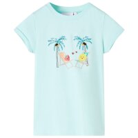 Kinder-T-Shirt Hellblau 128