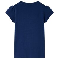 Kinder-T-Shirt Marineblau 92