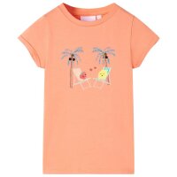 Kinder-T-Shirt Pfirsichfarbe 128