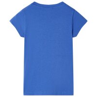 Kinder-T-Shirt Kobaltblau 104