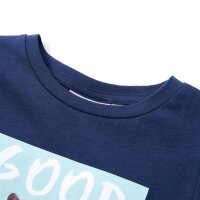 Kinder-T-Shirt Marineblau 116