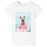 Kinder-T-Shirt Ecru 140