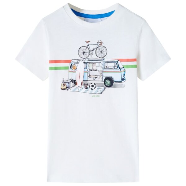 Kinder-T-Shirt Ecru 128