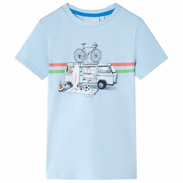 Kinder-T-Shirt Hellblau 104