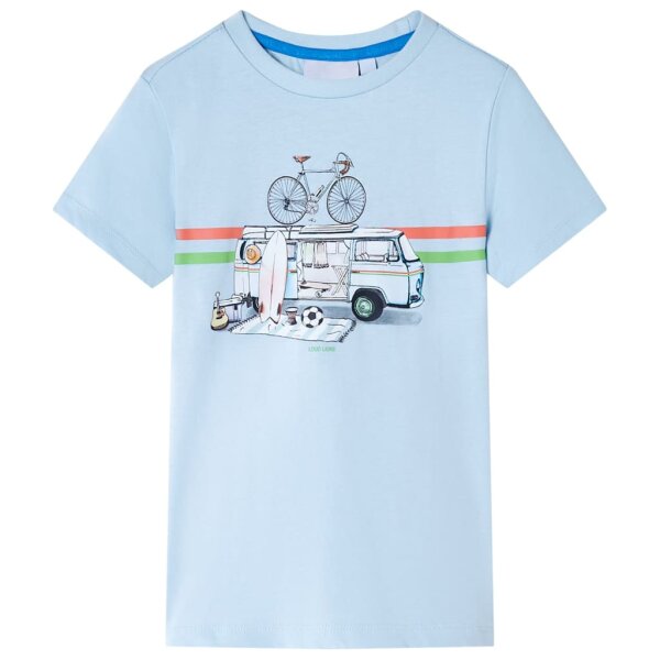 Kinder-T-Shirt Hellblau 128