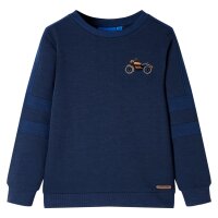 Kinder-Sweatshirt Marineblau Melange 104