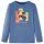 Kinder-Langarmshirt Blau Melange 140