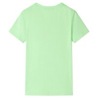 Kinder T-Shirt Neongrün 92