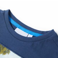 Kinder-T-Shirt Dunkelblau 140