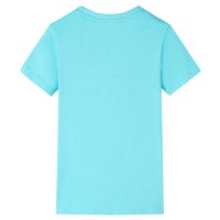 Kinder-T-Shirt Aquablau 92