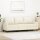 vidaXL 3-Sitzer-Sofa Creme 180 cm Samt