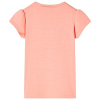 Kinder-T-Shirt Neonkoralle 92