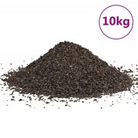 vidaXL Basalt-Kies 10 kg Schwarz 1-3 mm