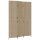 vidaXL Paravent 3-tlg. Beige Poly Rattan