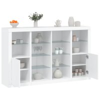 vidaXL Sideboards mit LED-Leuchten 3 Stk. Weiß...