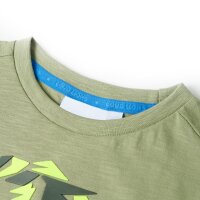 Kinder-T-Shirt Helles Khaki 92