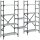 vidaXL B&uuml;cherregal Grau Sonoma 160x28,5x136,5 cm Holzwerkstoff
