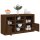 vidaXL Sideboard mit LED-Leuchten Braun Eichen-Optik 123x37x67 cm