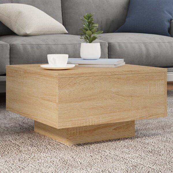 vidaXL Couchtisch Sonoma-Eiche 55x55x31 cm Holzwerkstoff