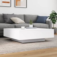 vidaXL Couchtisch Wei&szlig; 100x100x31 cm Holzwerkstoff