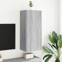 vidaXL TV-Wandschrank Grau Sonoma 40,5x30x90 cm Holzwerkstoff