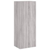 vidaXL TV-Wandschrank Grau Sonoma 40,5x30x102 cm Holzwerkstoff