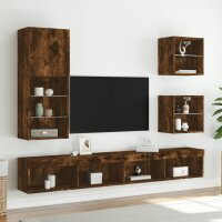 vidaXL TV-Schrank mit LED-Leuchten R&auml;uchereiche 40,5x30x102 cm