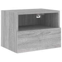 vidaXL TV-Wandschrank Grau Sonoma 40x30x30 cm Holzwerkstoff