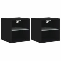 vidaXL TV-Wandschränke mit LED-Leuchten 2 Stk....