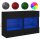 vidaXL TV-Wandschrank mit LED-Leuchten Schwarz 98,5x30x60,5 cm