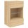 vidaXL TV-Wandschrank mit LED-Leuchten Sonoma-Eiche 40x30x60,5 cm