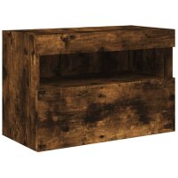 vidaXL TV-Wandschrank mit LED-Leuchten R&auml;uchereiche 60x30x40 cm