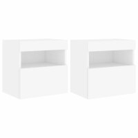vidaXL TV-Wandschränke mit LED-Leuchten 2 Stk....