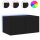 vidaXL TV-Wandschrank mit LED-Leuchten Schwarz 60x35x31 cm