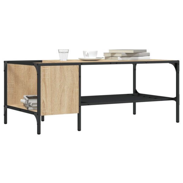 vidaXL Couchtisch mit Regal Sonoma-Eiche 100x51x40 cm Holzwerkstoff