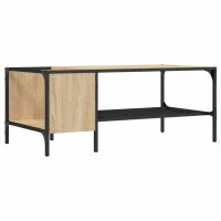 vidaXL Couchtisch mit Regal Sonoma-Eiche 100x51x40 cm...