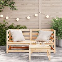 vidaXL Garten-Ecksofas 2 Stk. 70x70x67 cm Massivholz Kiefer