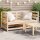 vidaXL Garten-Ecksofas 2 Stk. 70x70x67 cm Massivholz Kiefer