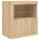 vidaXL Sideboard mit LED-Leuchten Sonoma-Eiche 60,5x37x67 cm