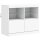 vidaXL Sideboard mit LED-Leuchten Weiß 81x37x67 cm