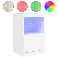 vidaXL Sideboard mit LED-Leuchten Weiß 41x37x67 cm