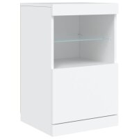 vidaXL Sideboard mit LED-Leuchten Weiß 41x37x67 cm